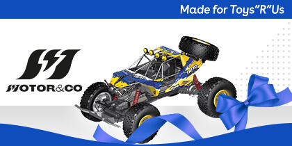 Adquire este carro de controlo remoto 4x4 da marca exclusiva da Toys R Us Motor and Co